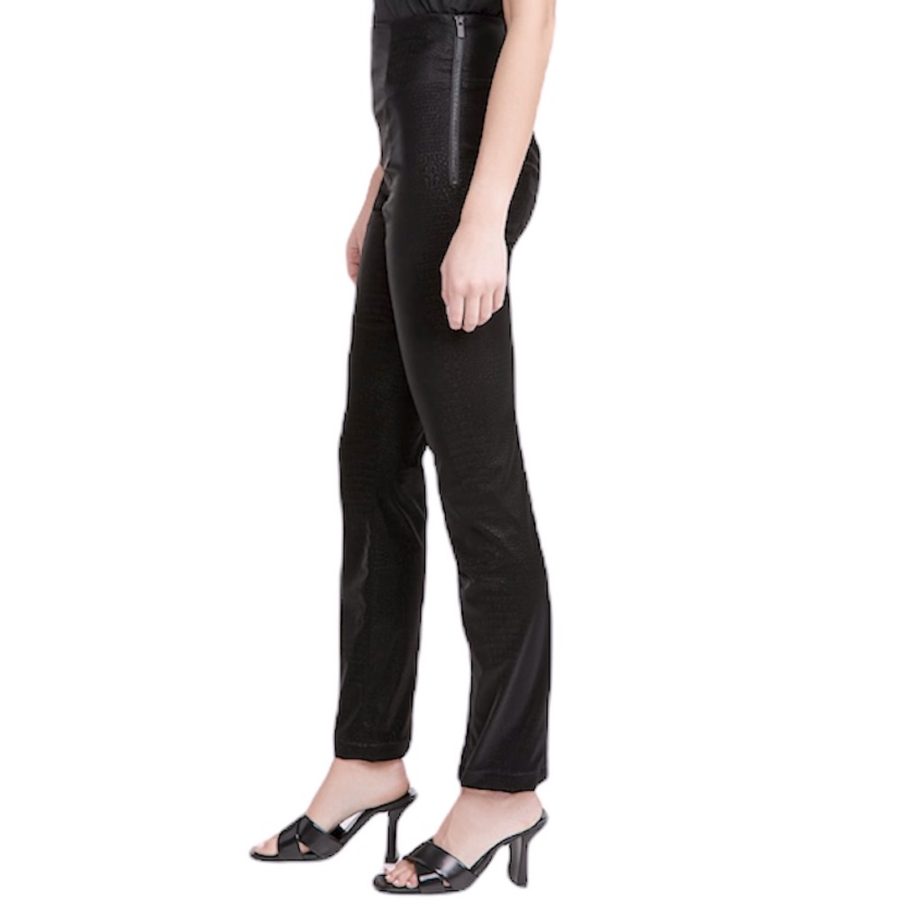 NEW Good American The Croc Exec Faux Leather Pants NWT - Picture 6 of 14